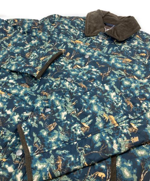 macgregor（マクレガー）MacGREGOR (マクレガー) 総柄キルティングジャケット グリーン×ネイビー サイズ:M 未使用品の古着・服飾アイテム