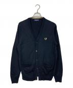 FRED PERRYフレッドペリー）の古着「クラシック カーディガン　ウール混カーディガン」｜ブラック