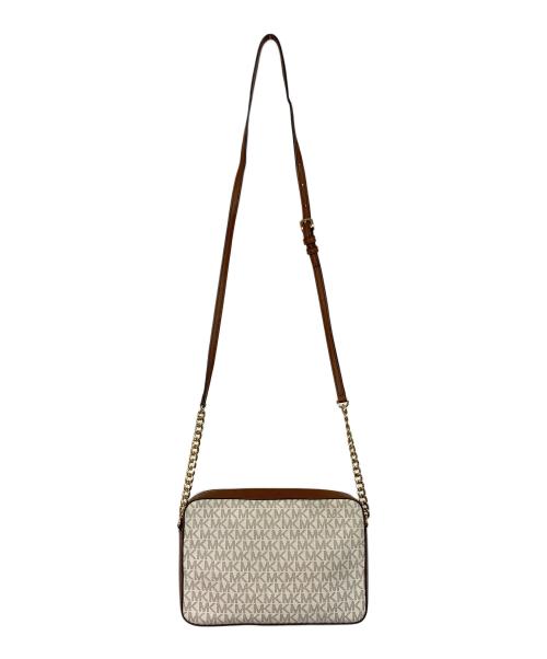 MICHAEL KORS（マイケルコース）MICHAEL KORS (マイケルコース) JET SET ITEM LG EW CROSSBODY　ショルダーバッグ ベージュ サイズ:実寸参照の古着・服飾アイテム
