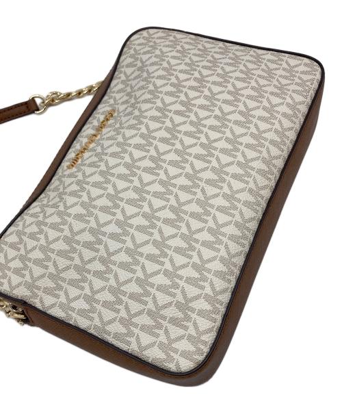MICHAEL KORS（マイケルコース）MICHAEL KORS (マイケルコース) JET SET ITEM LG EW CROSSBODY　ショルダーバッグ ベージュ サイズ:実寸参照の古着・服飾アイテム