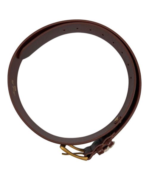 HUF（ハフ）HUF (ハフ) FUCK IT LEATHER BELT ブラウン 未使用品の古着・服飾アイテム