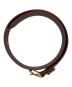 HUF (ハフ) FUCK IT LEATHER BELT ブラウン 未使用品：6000円