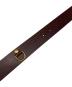 中古・古着 HUF (ハフ) FUCK IT LEATHER BELT ブラウン 未使用品：6000円