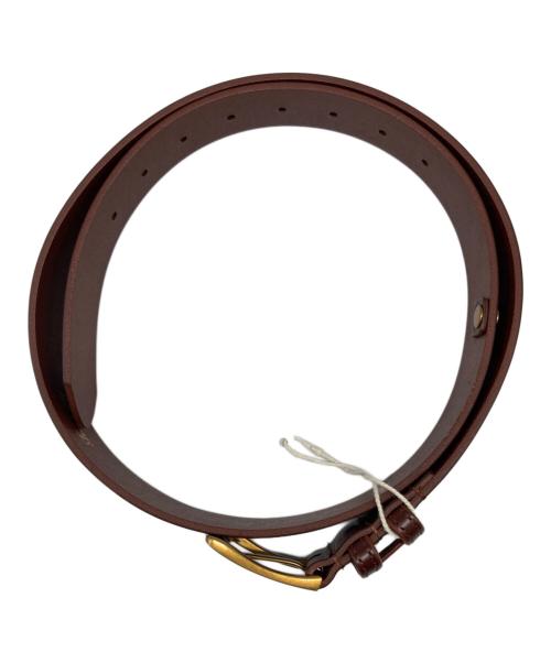 HUF（ハフ）HUF (ハフ) FUCK IT LEATHER BELT ブラウン 未使用品の古着・服飾アイテム