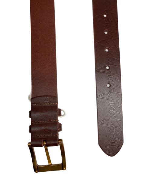 HUF（ハフ）HUF (ハフ) FUCK IT LEATHER BELT ブラウン 未使用品の古着・服飾アイテム