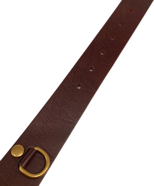 HUF（ハフ）HUF (ハフ) FUCK IT LEATHER BELT ブラウン 未使用品の古着・服飾アイテム