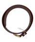 HUF (ハフ) FUCK IT LEATHER BELT ブラウン 未使用品：6000円