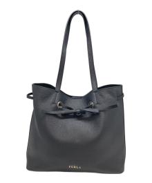 FURLA（フルラ）の古着「コンスタンツァ ドローストリングトートバッグ」｜ブラック