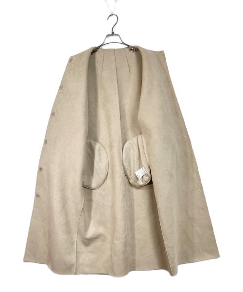 HER LIP TO（ハーリップトゥ）HER LIP TO (ハーリップトゥ) Faux Fur Reversible Coat  フェイクファー リバーシブル コート  ロングコート　アウター ホワイト サイズ:Mの古着・服飾アイテム