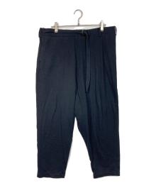 GROUND Y（グラウンドワイ）の古着「スウェット地サルエルパンツ　デザインパンツ　日本製」｜ブラック