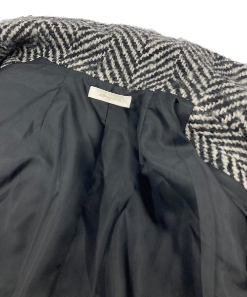 Loungedress（ラウンジドレス）Loungedress (ラウンジドレス) ウールダブルツイードコート　ウールコート　アウター グレー サイズ:FREEの古着・服飾アイテム