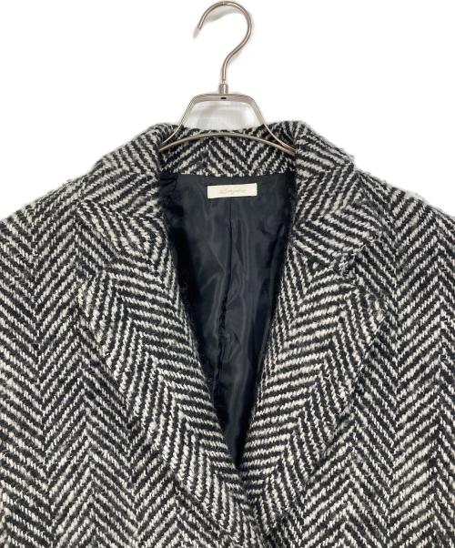Loungedress（ラウンジドレス）Loungedress (ラウンジドレス) ウールダブルツイードコート　ウールコート　アウター グレー サイズ:FREEの古着・服飾アイテム
