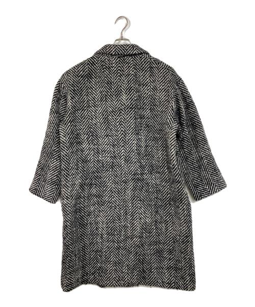 Loungedress（ラウンジドレス）Loungedress (ラウンジドレス) ウールダブルツイードコート　ウールコート　アウター グレー サイズ:FREEの古着・服飾アイテム