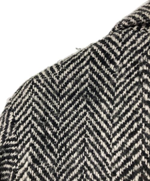 Loungedress（ラウンジドレス）Loungedress (ラウンジドレス) ウールダブルツイードコート　ウールコート　アウター グレー サイズ:FREEの古着・服飾アイテム
