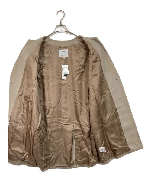 UNTITLED（アンタイトル）UNTITLED (アンタイトル) メイユールカシミヤノーカラーコート　アウター　日本製 ベージュ サイズ:42 未使用品の古着・服飾アイテム