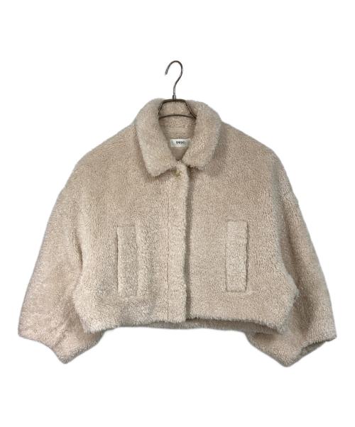 Snidel（スナイデル）Snidel (スナイデル) ボアジャケット　アウター ベージュ サイズ:FREEの古着・服飾アイテム