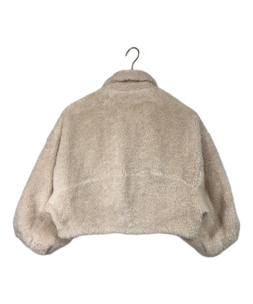 Snidel（スナイデル）Snidel (スナイデル) ボアジャケット　アウター ベージュ サイズ:FREEの古着・服飾アイテム