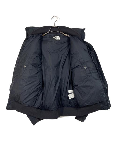 THE NORTH FACE（ザ ノース フェイス）THE NORTH FACE (ザ ノース フェイス) sacai (サカイ) 17AW BOMBER JACKET ダウンジェケット ブラック サイズ:S（アジア）の古着・服飾アイテム