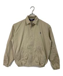 POLO RALPH LAUREN（ポロ・ラルフローレン）の古着「【古着】スイングトップ　ポニーあり　チンストラップ　アウター　ライトアウター」｜ベージュ