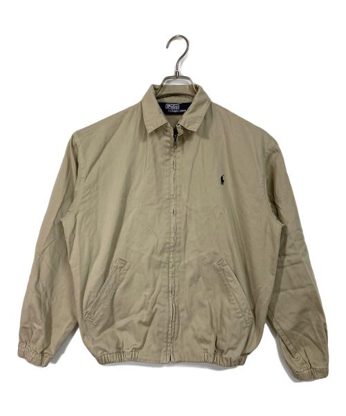 POLO RALPH LAUREN（ポロ・ラルフローレン）POLO RALPH LAUREN (ポロ・ラルフローレン) 【古着】スイングトップ　ポニーあり　チンストラップ　アウター　ライトアウター ベージュ サイズ:実寸参照の古着・服飾アイテム
