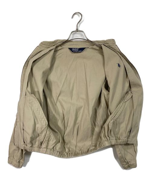 POLO RALPH LAUREN（ポロ・ラルフローレン）POLO RALPH LAUREN (ポロ・ラルフローレン) 【古着】スイングトップ　ポニーあり　チンストラップ　アウター　ライトアウター ベージュ サイズ:実寸参照の古着・服飾アイテム
