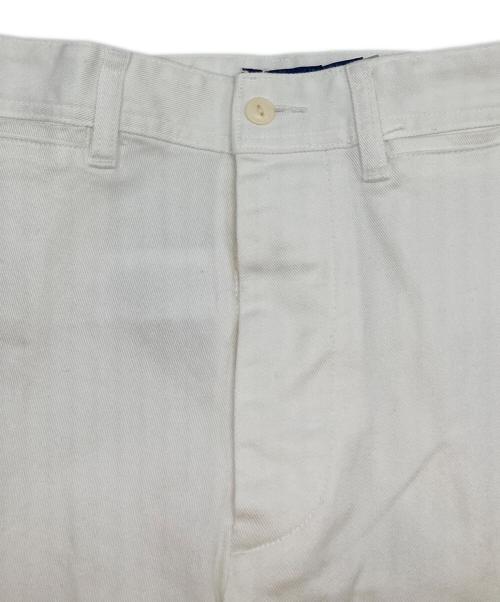 POLO RALPH LAUREN（ポロ・ラルフローレン）POLO RALPH LAUREN (ポロ・ラルフローレン) BEATON ストレッチコットンパンツ　セーラーパンツ ホワイトの古着・服飾アイテム