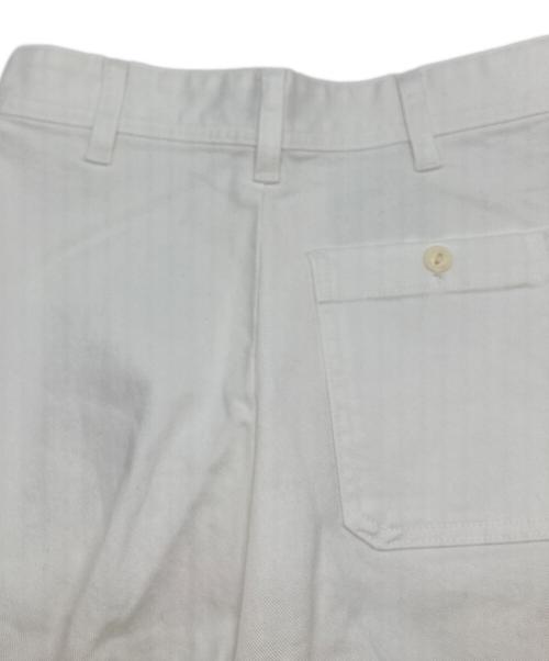 POLO RALPH LAUREN（ポロ・ラルフローレン）POLO RALPH LAUREN (ポロ・ラルフローレン) BEATON ストレッチコットンパンツ　セーラーパンツ ホワイトの古着・服飾アイテム