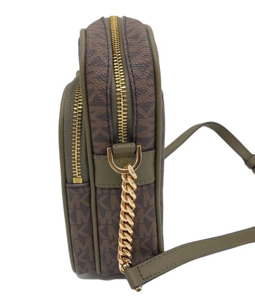 MICHAEL KORS（マイケルコース）MICHAEL KORS (マイケルコース) JET SET TRAVEL NS チェーン クロスボディ ブラウン サイズ:実寸参照の古着・服飾アイテム