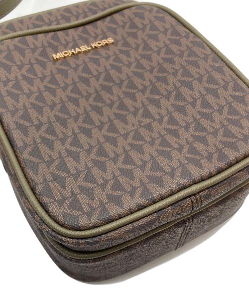 MICHAEL KORS（マイケルコース）MICHAEL KORS (マイケルコース) JET SET TRAVEL NS チェーン クロスボディ ブラウン サイズ:実寸参照の古着・服飾アイテム