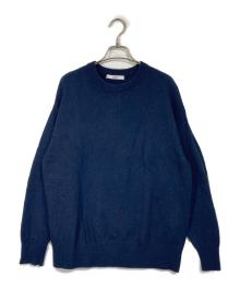 JOURNAL STANDARD relume（ジャーナルスタンダード レリューム）の古着「バックロゴニットプルオーバー」｜ネイビー