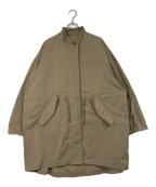 journal standard luxeジャーナルスタンダード ラックス）の古着「メモリーツイル モッズコート　オーバーサイズ　ビッグシルエット」｜ベージュ