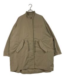 journal standard luxe（ジャーナルスタンダード ラックス）の古着「メモリーツイル モッズコート　オーバーサイズ　ビッグシルエット」｜ベージュ
