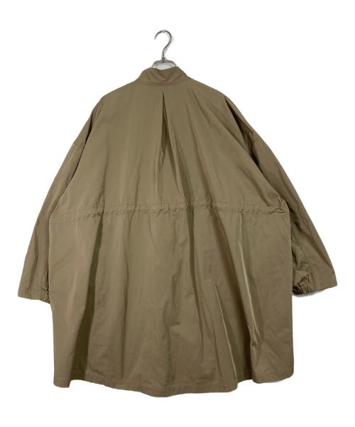 journal standard luxe（ジャーナルスタンダード ラックス）journal standard luxe (ジャーナルスタンダード ラックス) メモリーツイル モッズコート　オーバーサイズ　ビッグシルエット ベージュ サイズ:実寸参照の古着・服飾アイテム