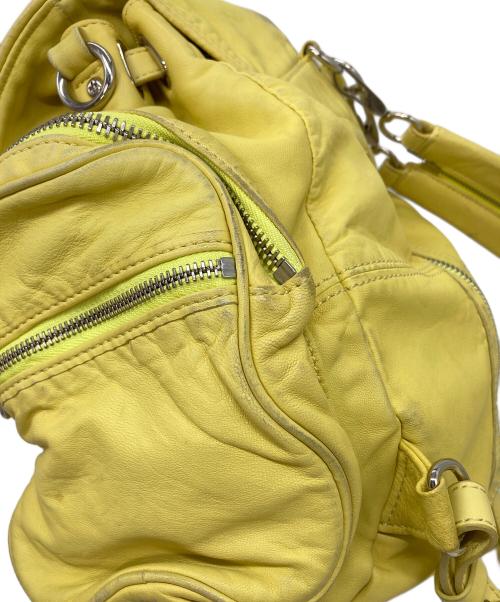 ALEXANDER WANG（アレキサンダー・ワン）ALEXANDER WANG (アレキサンダー・ワン) レザーリュック　ワンショルダーバッグ イエロー サイズ:実寸参照の古着・服飾アイテム