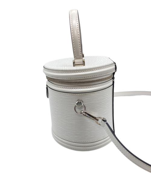 LOUIS VUITTON（ルイ ヴィトン）LOUIS VUITTON (ルイ ヴィトン) バニティバッグ　カンヌ　2018AW 伊勢丹ポップアップ限定品  フランス製 ホワイト×ブロン サイズ:実寸参照の古着・服飾アイテム