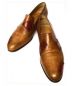 Berluti（ベルルッティ）の古着「リペアデザインレザースリッポン」｜ブラウン