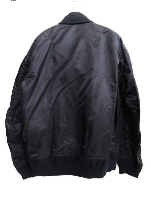 sacai（サカイ）sacai (サカイ) オーバーサイズボンバージャケット ブラック サイズ:3 17-01377M　 17AW ランウェイモデルの古着・服飾アイテム