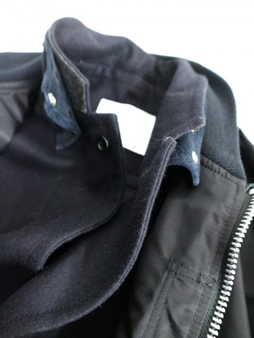 sacai（サカイ）sacai (サカイ) オーバーサイズボンバージャケット ブラック サイズ:3 17-01377M　 17AW ランウェイモデルの古着・服飾アイテム