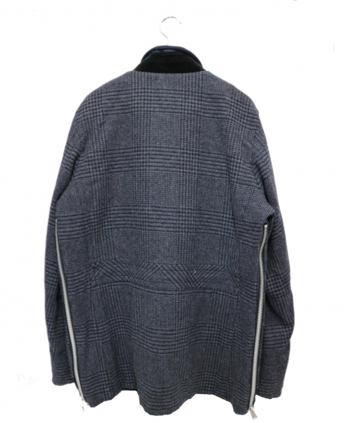 sacai（サカイ）sacai (サカイ) グレンチェックブルゾン グレー サイズ:4 未使用品  18-01806M 18AWの古着・服飾アイテム