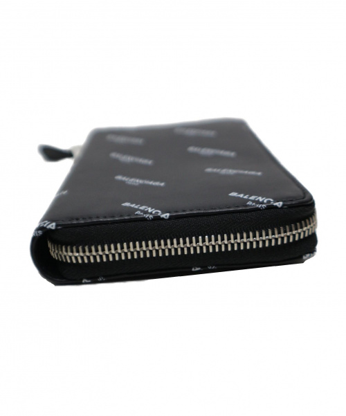 BALENCIAGA（バレンシアガ）BALENCIAGA (バレンシアガ) 総柄ロゴ長財布 ブラック サイズ:下記参照 443655・1060の古着・服飾アイテム