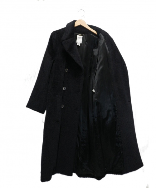 CELINE（セリーヌ）CELINE (セリーヌ) シャギーウールコート ブラック サイズ:42の古着・服飾アイテム