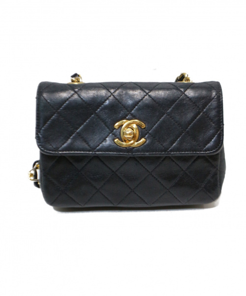 CHANEL（シャネル）CHANEL (シャネル) ショルダーバッグ ブラック サイズ:下記参照 1430037　ミニミニマトラッセ　フランス製の古着・服飾アイテム