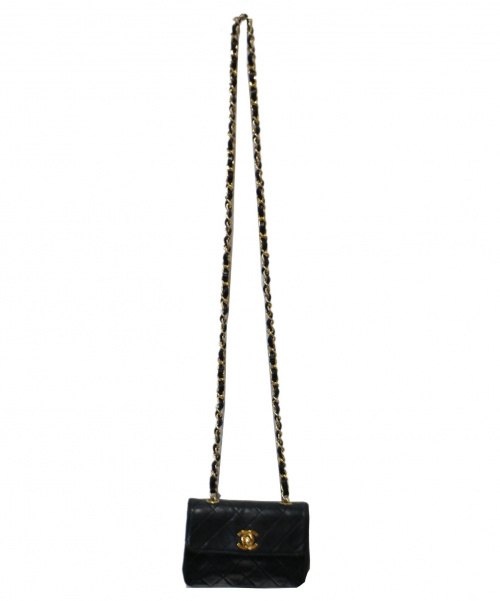 CHANEL（シャネル）CHANEL (シャネル) ショルダーバッグ ブラック サイズ:下記参照 1430037　ミニミニマトラッセ　フランス製の古着・服飾アイテム