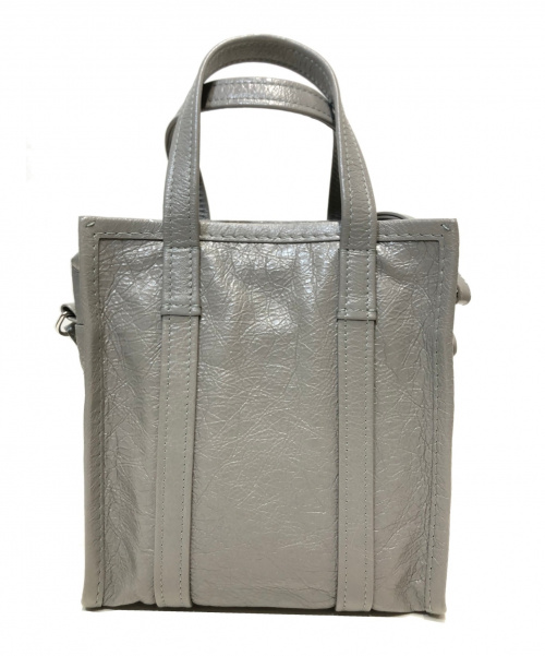 BALENCIAGA（バレンシアガ）BALENCIAGA (バレンシアガ) バザールショッパーハンドバッグ グレー サイズ:下記参照 452458・1230・A・457024 BAZAR SHOPPER XSの古着・服飾アイテム