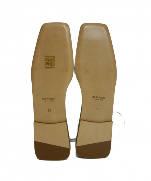 JIL SANDER（ジルサンダー）JIL SANDER (ジルサンダー) バレエシューズ ホワイト サイズ:36の古着・服飾アイテム