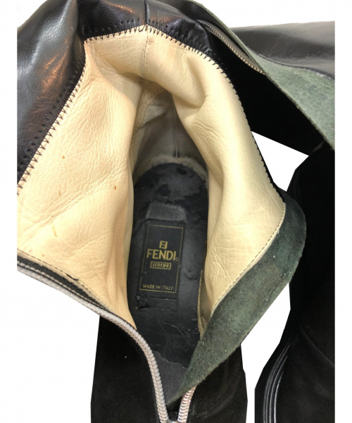FENDI（フェンディ）FENDI (フェンディ) ロングブーツ ブラック サイズ:36 1/2の古着・服飾アイテム