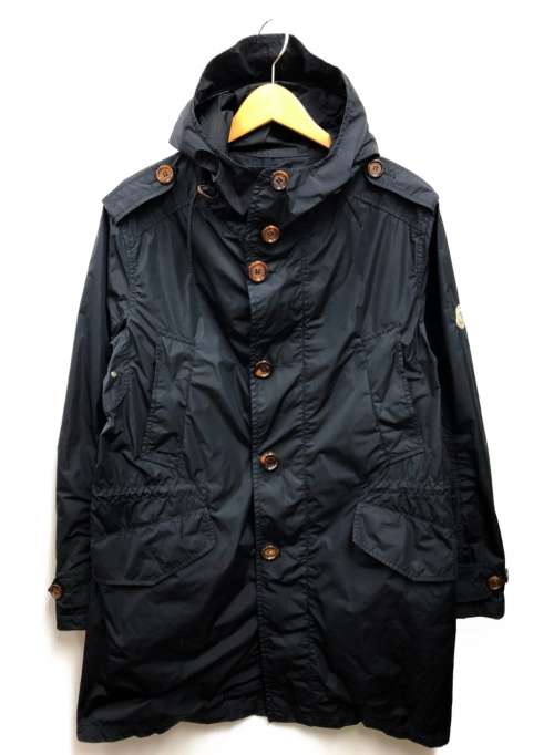 MONCLER（モンクレール）MONCLER (モンクレール) ナイロンモッズコート ネイビー サイズ:2  LACROIXの古着・服飾アイテム