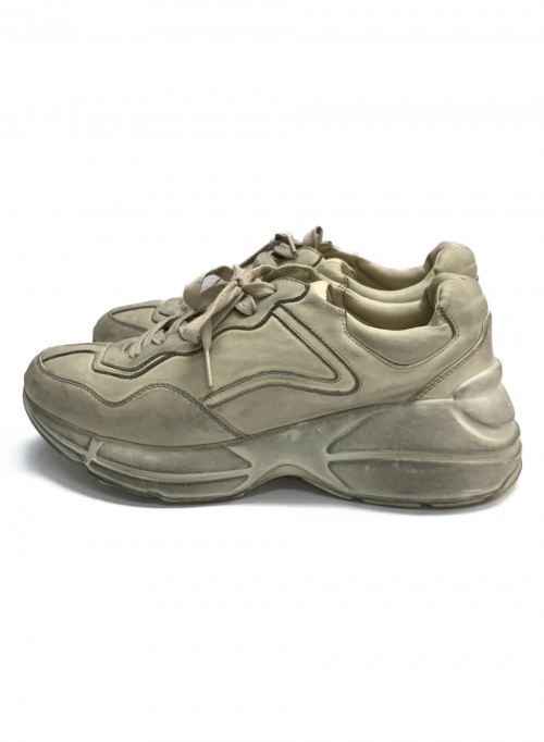 GUCCI（グッチ）GUCCI (グッチ) ライトンスニーカー グレー サイズ:72/1 ?498916　 A9L00 9522の古着・服飾アイテム