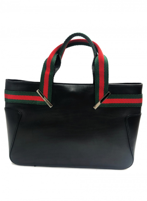 GUCCI（グッチ）GUCCI (グッチ) シェリーラインレザーミニバッグ ブラック 73984 001998の古着・服飾アイテム