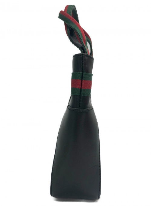 GUCCI（グッチ）GUCCI (グッチ) シェリーラインレザーミニバッグ ブラック 73984 001998の古着・服飾アイテム